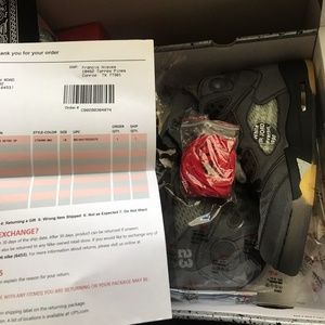 off white air Jordan 5 size 10 deadstock